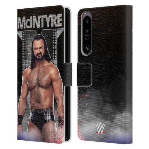 WWE Drew McIntyre LED Image Leather Book Wallet Case Cover For Sony Xperia 1 IV