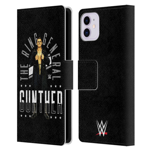 WWE Gunther Ring General Leather Book Wallet Case Cover For Apple iPhone 11