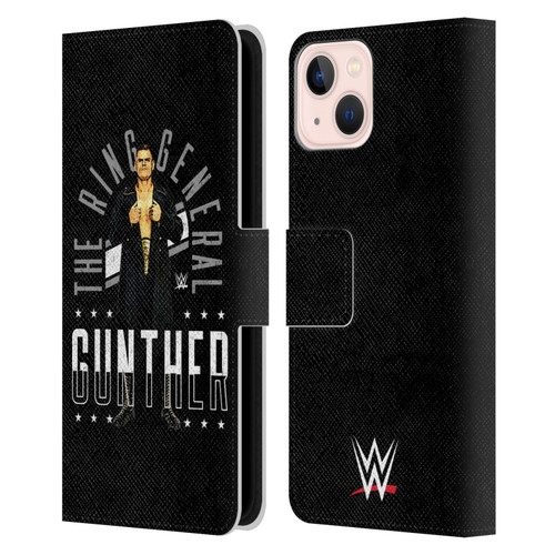 WWE Gunther Ring General Leather Book Wallet Case Cover For Apple iPhone 13