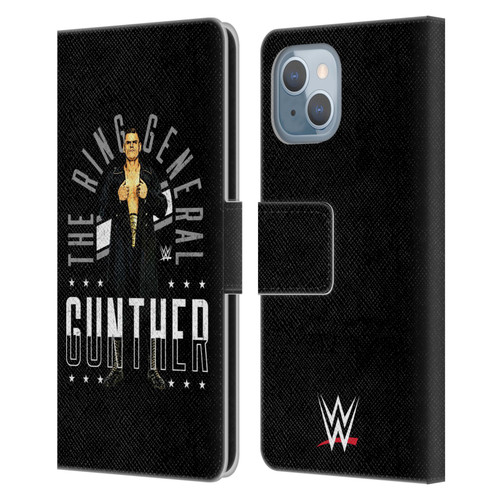 WWE Gunther Ring General Leather Book Wallet Case Cover For Apple iPhone 14