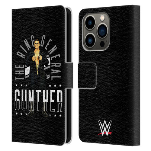 WWE Gunther Ring General Leather Book Wallet Case Cover For Apple iPhone 14 Pro