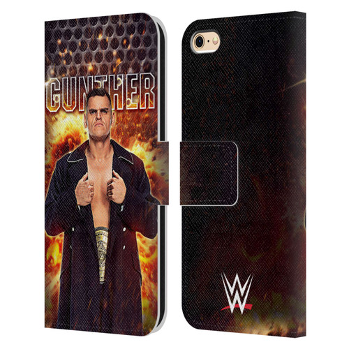 WWE Gunther Portrait Leather Book Wallet Case Cover For Apple iPhone 6 / iPhone 6s