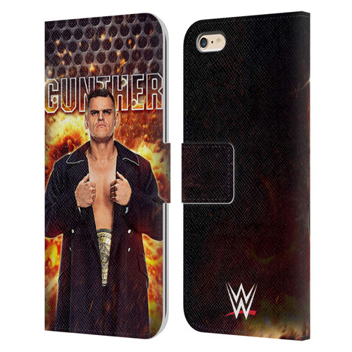 WWE Gunther Portrait Leather Book Wallet Case Cover For Apple iPhone 6 Plus / iPhone 6s Plus