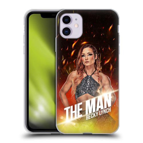 WWE Becky Lynch The Man Portrait Soft Gel Case for Apple iPhone 11