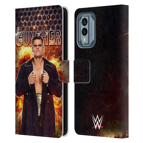 WWE Gunther Portrait Leather Book Wallet Case Cover For Nokia X30
