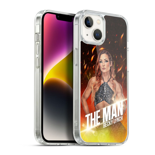 WWE Becky Lynch The Man Portrait Soft Gel Case for Apple iPhone 14 Plus & MagSafe