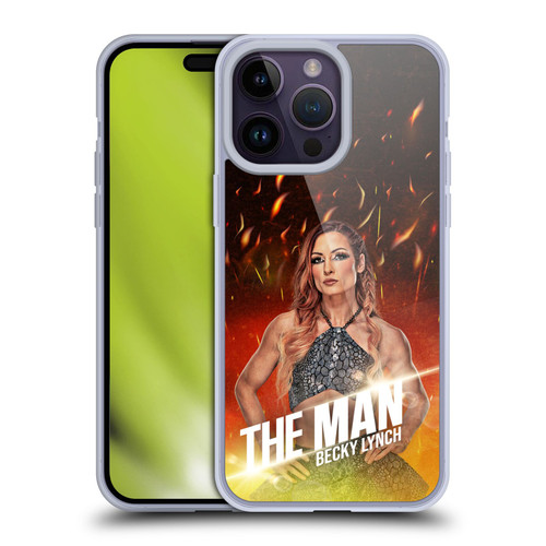 WWE Becky Lynch The Man Portrait Soft Gel Case for Apple iPhone 14 Pro Max