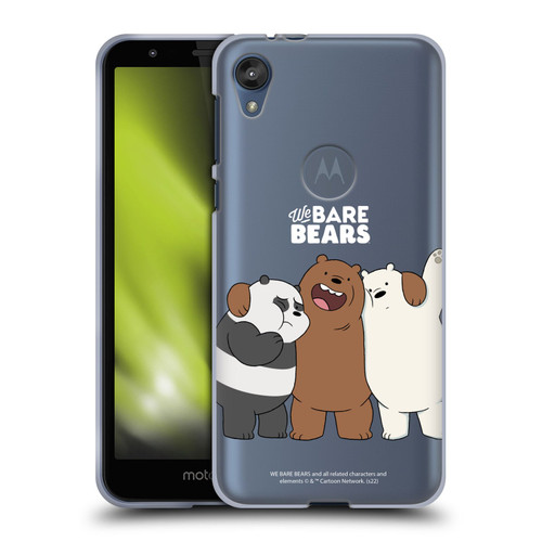 We Bare Bears Character Art Group 1 Soft Gel Case for Motorola Moto E6