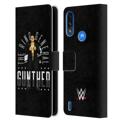 WWE Gunther Ring General Leather Book Wallet Case Cover For Motorola Moto E7 Power / Moto E7i Power