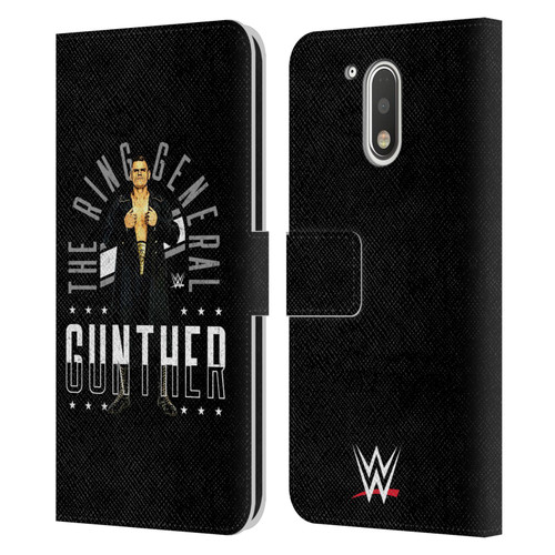 WWE Gunther Ring General Leather Book Wallet Case Cover For Motorola Moto G41