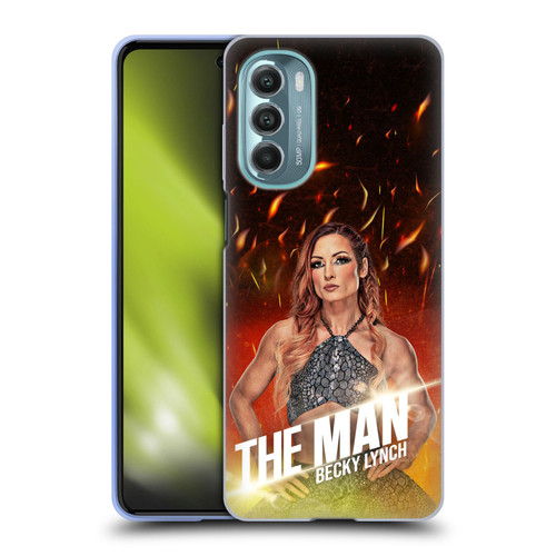 WWE Becky Lynch The Man Portrait Soft Gel Case for Motorola Moto G Stylus 5G (2022)