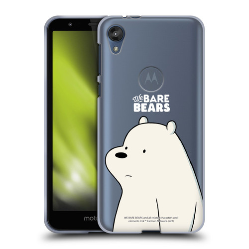 We Bare Bears Character Art Ice Bear Soft Gel Case for Motorola Moto E6
