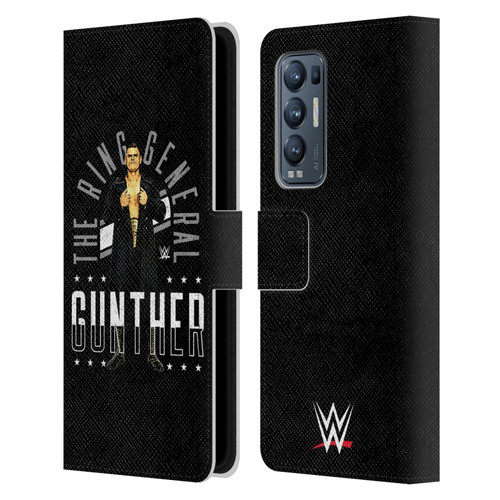 WWE Gunther Ring General Leather Book Wallet Case Cover For OPPO Find X3 Neo / Reno5 Pro+ 5G
