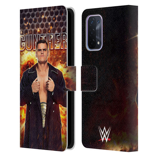 WWE Gunther Portrait Leather Book Wallet Case Cover For OPPO A54 5G