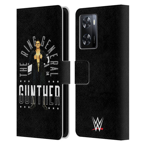 WWE Gunther Ring General Leather Book Wallet Case Cover For OPPO A57s