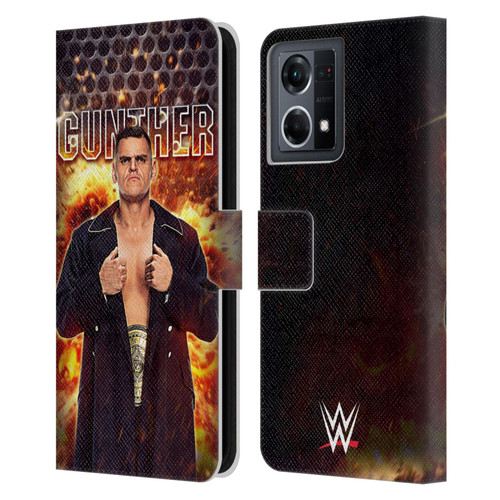WWE Gunther Portrait Leather Book Wallet Case Cover For OPPO Reno8 4G