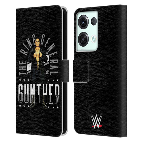 WWE Gunther Ring General Leather Book Wallet Case Cover For OPPO Reno8 Pro