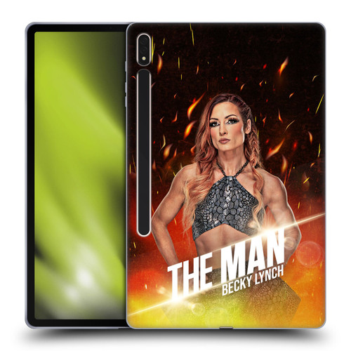WWE Becky Lynch The Man Portrait Soft Gel Case for Samsung Galaxy Tab S8 Plus