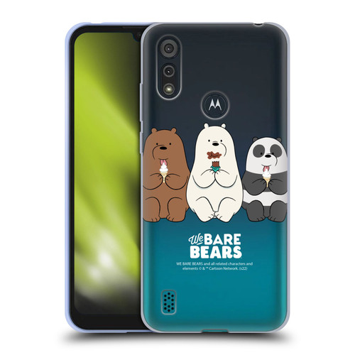 We Bare Bears Character Art Group 2 Soft Gel Case for Motorola Moto E6s (2020)