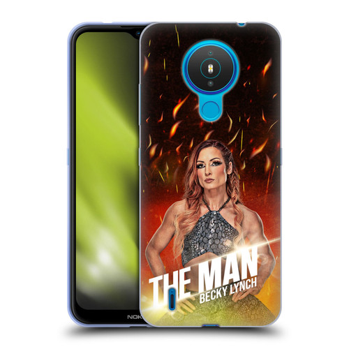 WWE Becky Lynch The Man Portrait Soft Gel Case for Nokia 1.4