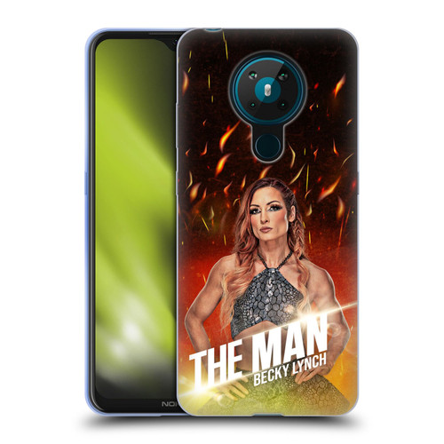 WWE Becky Lynch The Man Portrait Soft Gel Case for Nokia 5.3