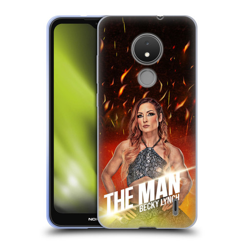 WWE Becky Lynch The Man Portrait Soft Gel Case for Nokia C21