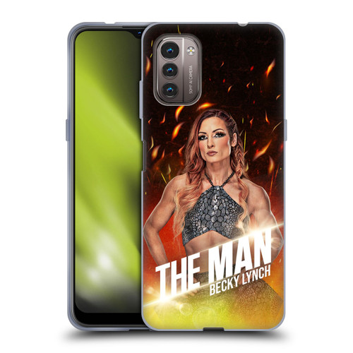 WWE Becky Lynch The Man Portrait Soft Gel Case for Nokia G11 / G21