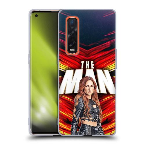WWE Becky Lynch The Man Soft Gel Case for OPPO Find X2 Pro 5G