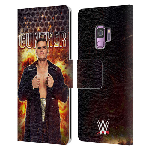 WWE Gunther Portrait Leather Book Wallet Case Cover For Samsung Galaxy S9