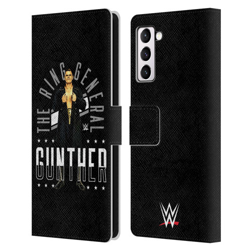 WWE Gunther Ring General Leather Book Wallet Case Cover For Samsung Galaxy S21+ 5G