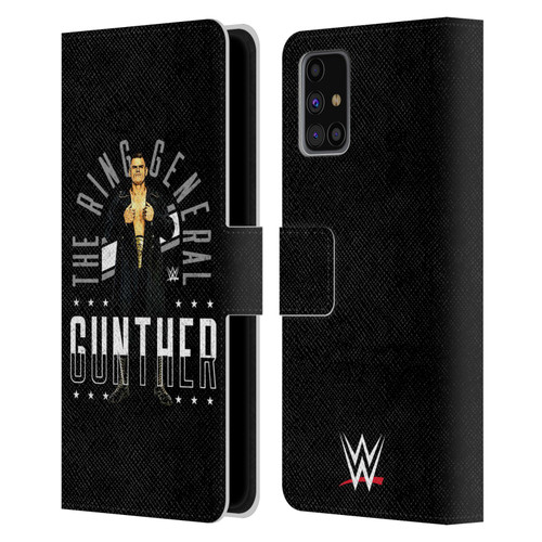 WWE Gunther Ring General Leather Book Wallet Case Cover For Samsung Galaxy M31s (2020)