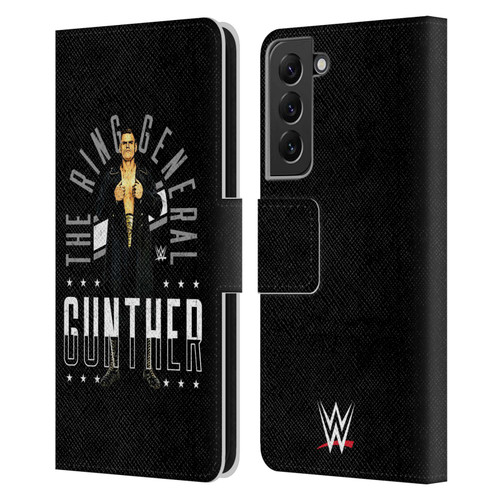 WWE Gunther Ring General Leather Book Wallet Case Cover For Samsung Galaxy S22+ 5G