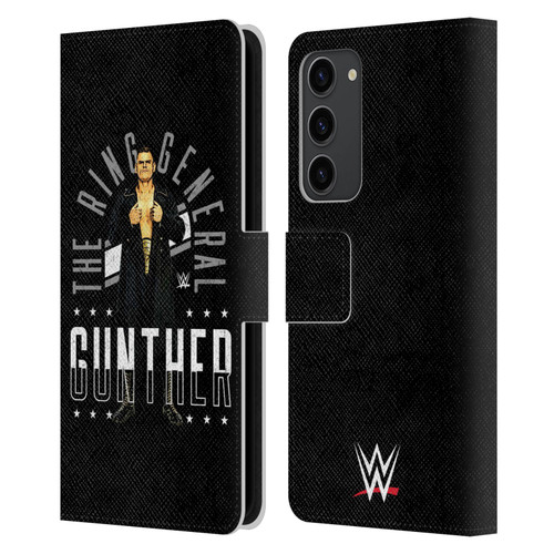 WWE Gunther Ring General Leather Book Wallet Case Cover For Samsung Galaxy S23+ 5G