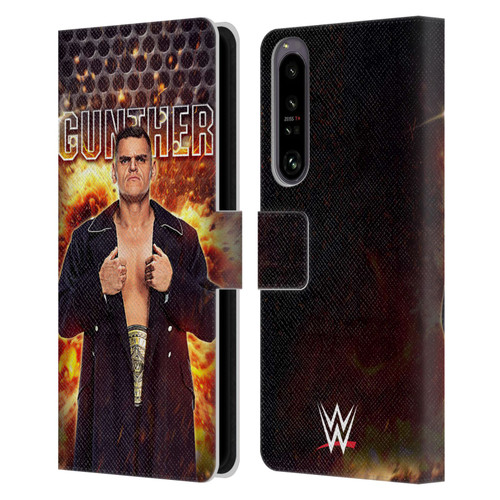 WWE Gunther Portrait Leather Book Wallet Case Cover For Sony Xperia 1 IV