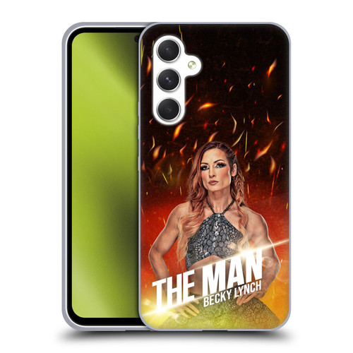 WWE Becky Lynch The Man Portrait Soft Gel Case for Samsung Galaxy A54 5G