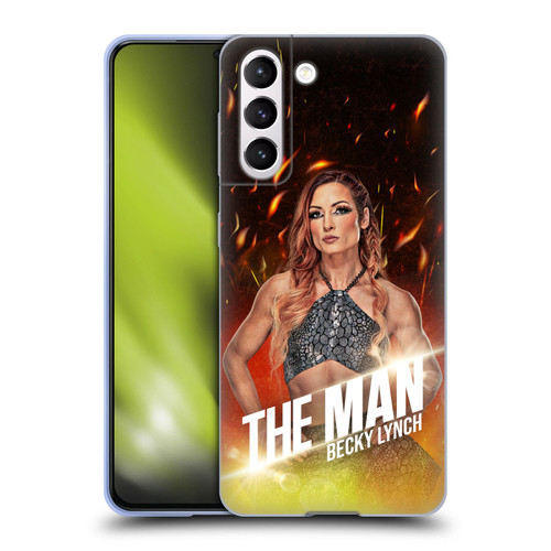 WWE Becky Lynch The Man Portrait Soft Gel Case for Samsung Galaxy S21 5G