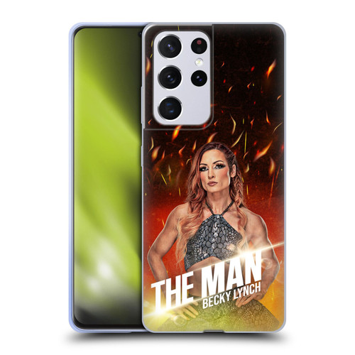 WWE Becky Lynch The Man Portrait Soft Gel Case for Samsung Galaxy S21 Ultra 5G