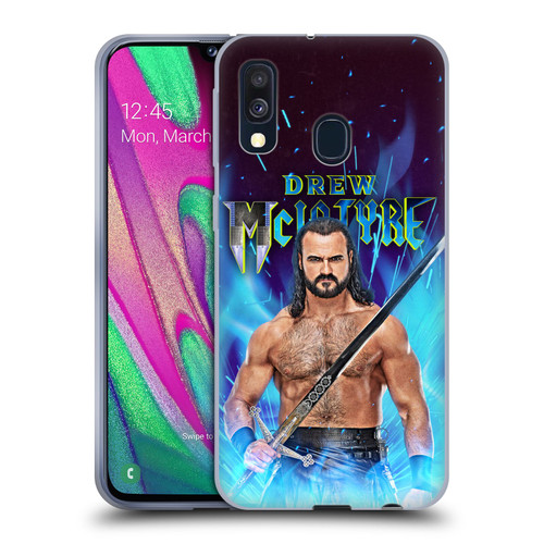 WWE Drew McIntyre Scottish Warrior Soft Gel Case for Samsung Galaxy A40 (2019)