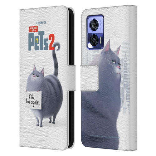 The Secret Life of Pets 2 Character Posters Chloe Cat Leather Book Wallet Case Cover For Motorola Edge 30 Neo 5G