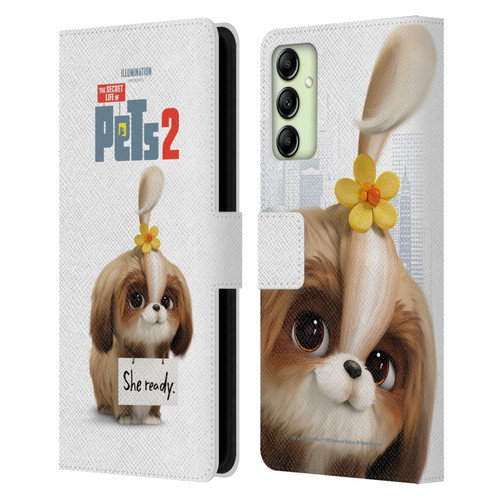 The Secret Life of Pets 2 Character Posters Daisy Shi Tzu Dog Leather Book Wallet Case Cover For Samsung Galaxy A14 5G