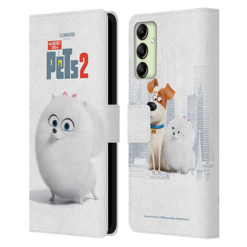 The Secret Life of Pets 2 Character Posters Gidget Pomeranian Dog Leather Book Wallet Case Cover For Samsung Galaxy A14 5G