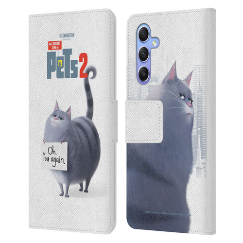 The Secret Life of Pets 2 Character Posters Chloe Cat Leather Book Wallet Case Cover For Samsung Galaxy A34 5G