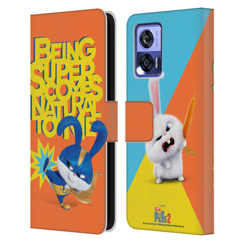 The Secret Life of Pets 2 II For Pet's Sake Snowball Rabbit Bunny Costume Leather Book Wallet Case Cover For Motorola Edge 30 Neo 5G