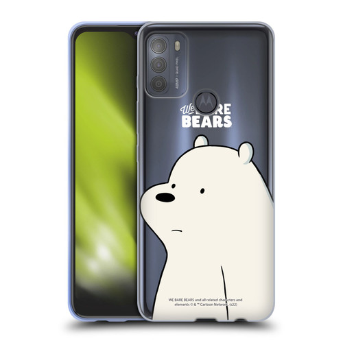 We Bare Bears Character Art Ice Bear Soft Gel Case for Motorola Moto G50