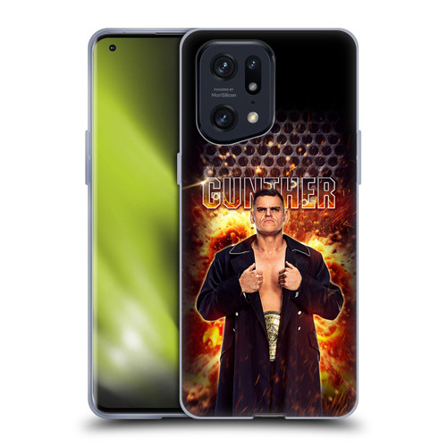 WWE Gunther Portrait Soft Gel Case for OPPO Find X5 Pro