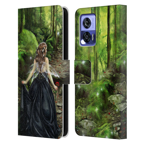 Selina Fenech Fairies Along The Forest Path Leather Book Wallet Case Cover For Motorola Edge 30 Neo 5G