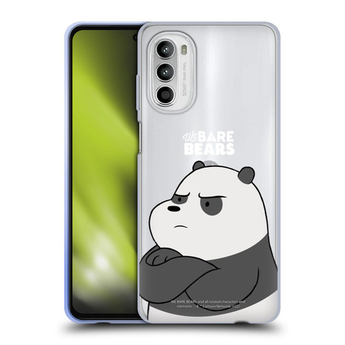 We Bare Bears Character Art Panda Soft Gel Case for Motorola Moto G52