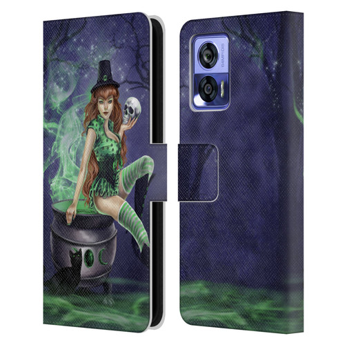 Selina Fenech Gothic Jinxed Leather Book Wallet Case Cover For Motorola Edge 30 Neo 5G