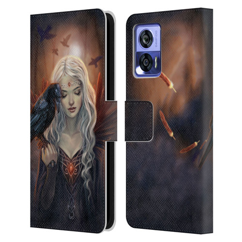 Selina Fenech Gothic Ravenkin Leather Book Wallet Case Cover For Motorola Edge 30 Neo 5G