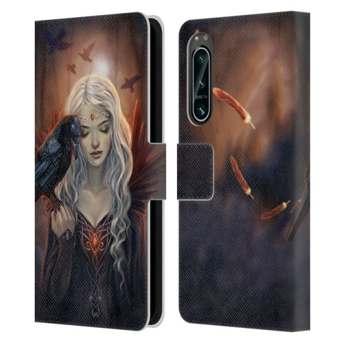 Selina Fenech Gothic Ravenkin Leather Book Wallet Case Cover For Sony Xperia 5 IV
